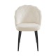 Silla Barya Black Beige tapizada en terciopelo
