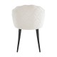 Silla Barya Black Beige tapizada en terciopelo