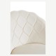 Silla Barya Black Beige tapizada en terciopelo