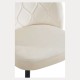 Silla Barya Black Beige tapizada en terciopelo