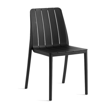 Silla Bazi Negro de polipropileno
