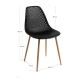 Silla Belda Negro de polipropileno y acero reforzado