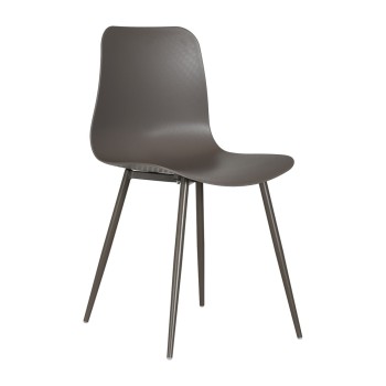 Silla Bilma Gris de polipropileno y acero reforzado
