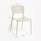 Silla Lanwer Beige de polipropileno