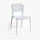 Silla Lanwer Blanco de polipropileno