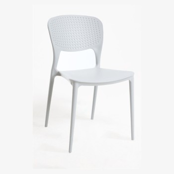 Silla Lanwer Blanco de polipropileno