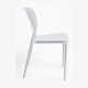 Silla Lanwer Blanco de polipropileno
