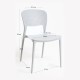 Silla Lanwer Blanco de polipropileno