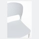 Silla Lanwer Blanco de polipropileno