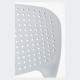 Silla Lanwer Blanco de polipropileno