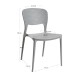 Silla Lanwer Gris claro de polipropileno
