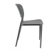 Silla Lanwer Gris oscuro de polipropileno