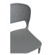 Silla Lanwer Gris oscuro de polipropileno
