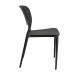 Silla Lanwer Negro de polipropileno
