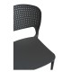 Silla Lanwer Negro de polipropileno