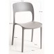 Silla Olga Gris de polipropileno