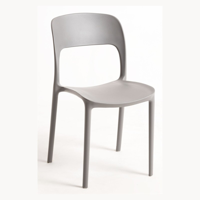 Silla Olga Gris de polipropileno