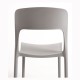 Silla Olga Gris de polipropileno