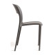 Silla Olga Gris oscuro de polipropileno