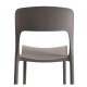 Silla Olga Gris oscuro de polipropileno