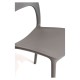 Silla Olga Gris oscuro de polipropileno