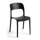 Silla Olga Negro de polipropileno