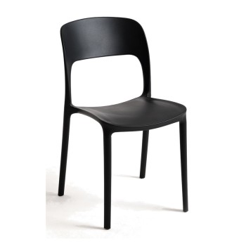 Silla Olga Negro de polipropileno