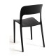 Silla Olga Negro de polipropileno