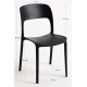 Silla Olga Negro de polipropileno