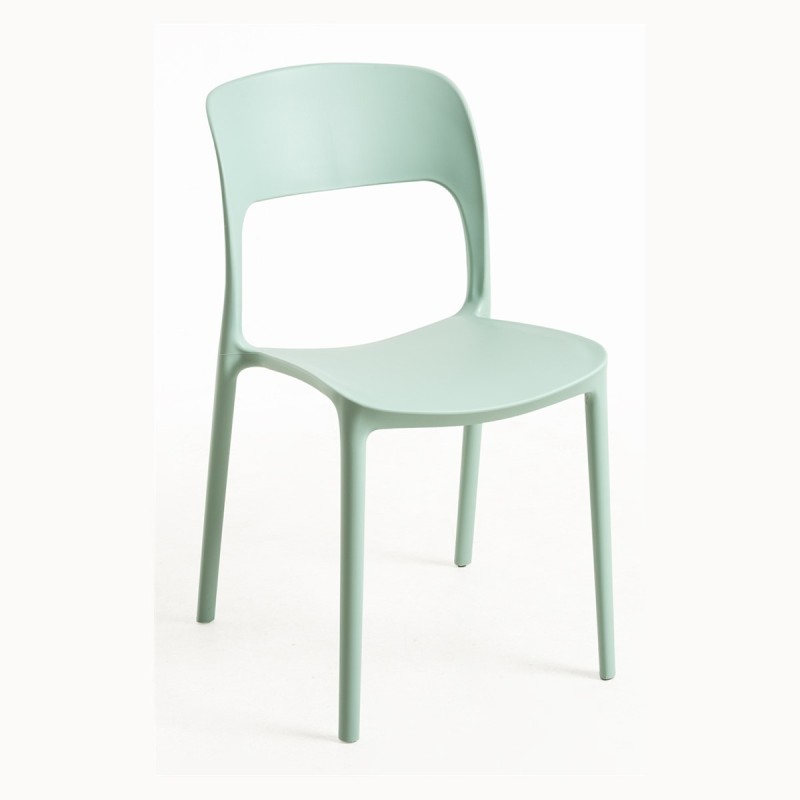 Silla Olga Celadón de polipropileno