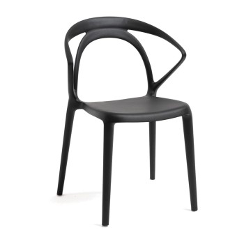 Silla Nadi Negro de polipropileno