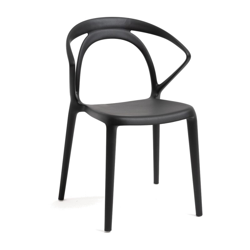 Silla Nadi Negro de polipropileno