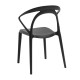 Silla Nadi Negro de polipropileno