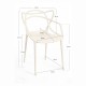 Silla Power Beige de polipropileno