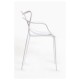 Silla Power Blanco de polipropileno