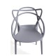 Silla Power Gris de polipropileno