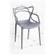 Silla Power Gris de polipropileno