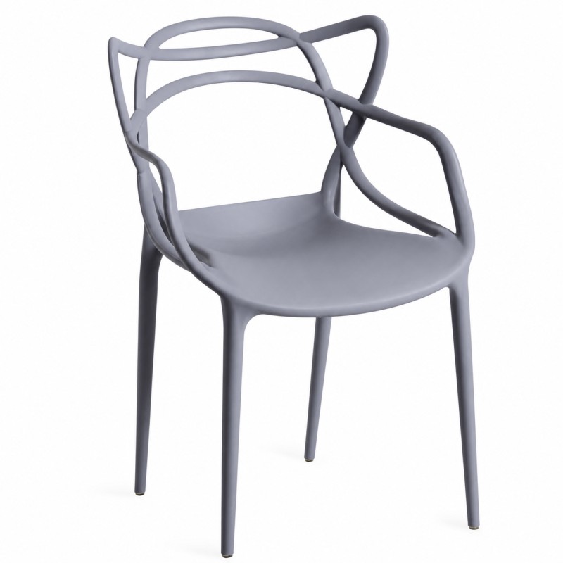 Silla Power Gris de polipropileno
