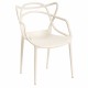 Silla Power Beige de polipropileno