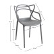 Silla Power Gris oscuro de polipropileno