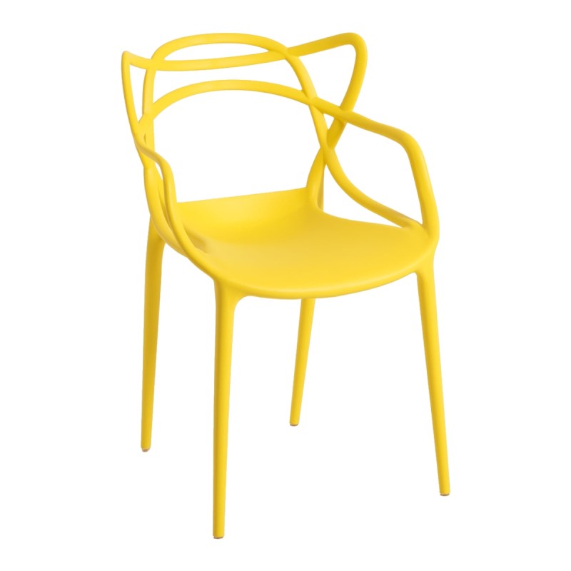 Silla Power Amarillo de polipropileno