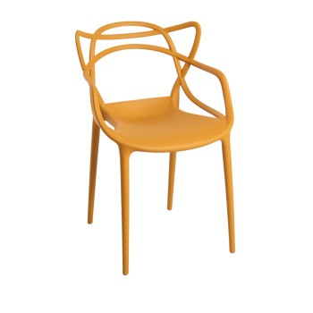 Silla Power Mostaza de polipropileno