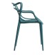 Silla Power Verde azulado de polipropileno