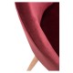 Silla Hill Fucsia tapizada en terciopelo