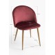 Silla Hill Fucsia tapizada en terciopelo