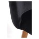 Silla Hill Negro tapizada en terciopelo