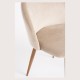 Silla Hill Beige tapizada en terciopelo
