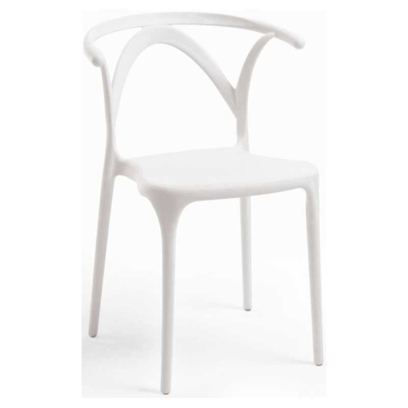 Silla Neail Blanco de polipropileno