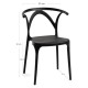 Silla Neail Negro de polipropileno