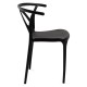 Silla Neail Negro de polipropileno